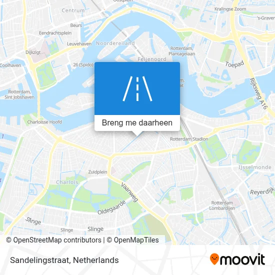 Sandelingstraat kaart