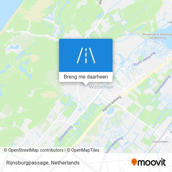 Rijnsburgpassage kaart