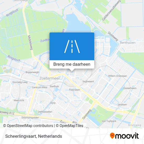 Scheerlingvaart kaart