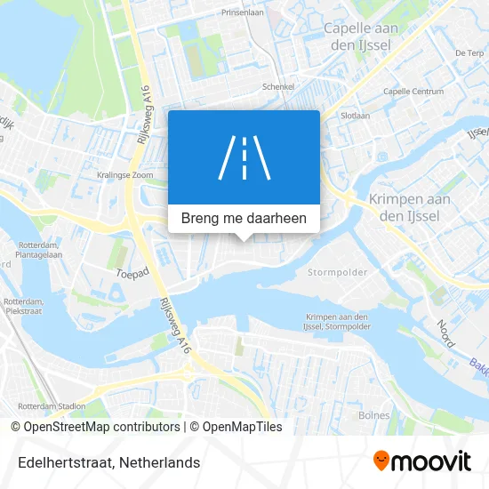 Edelhertstraat kaart