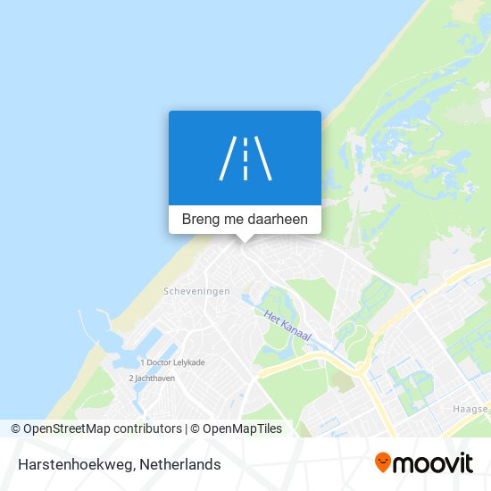 Harstenhoekweg kaart