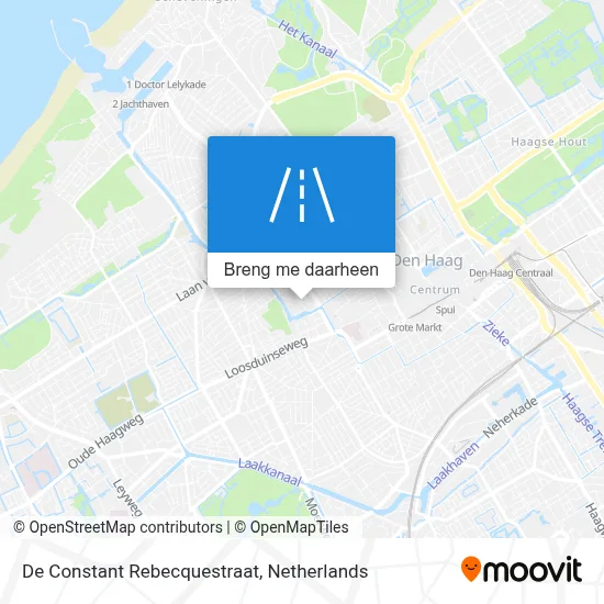 De Constant Rebecquestraat kaart