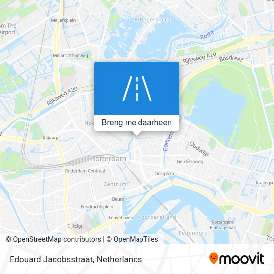 Edouard Jacobsstraat kaart