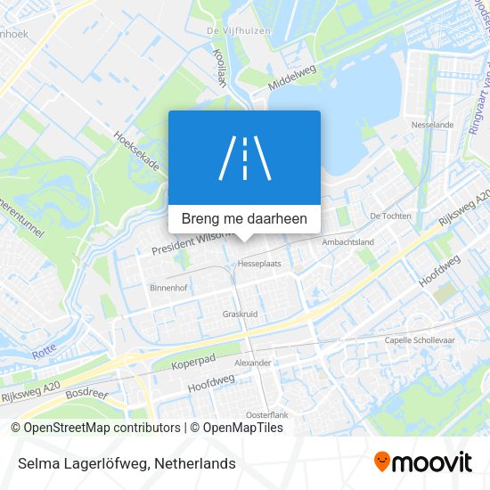Selma Lagerlöfweg kaart