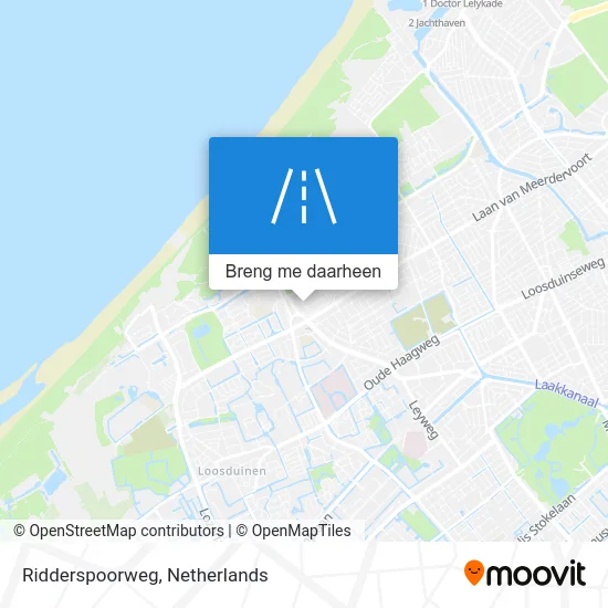 Ridderspoorweg kaart