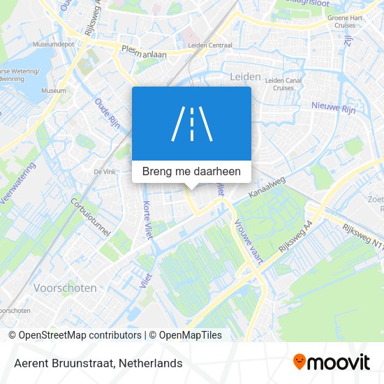 Aerent Bruunstraat kaart