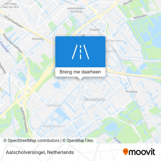 Aalscholversingel kaart