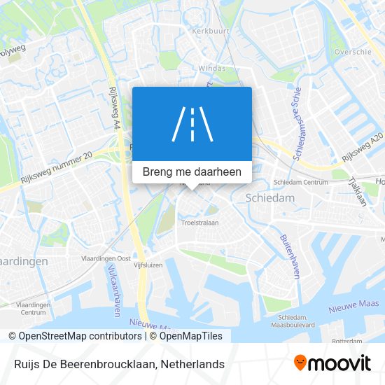 Ruijs De Beerenbroucklaan kaart