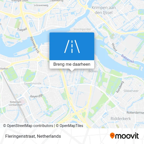 Fleringenstraat kaart