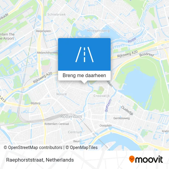 Raephorststraat kaart