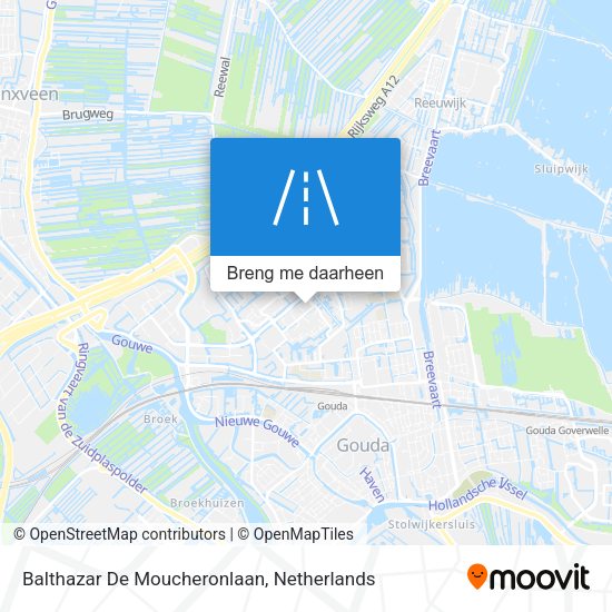 Balthazar De Moucheronlaan kaart