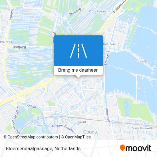 Bloemendaalpassage kaart