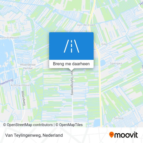 Van Teylingenweg kaart