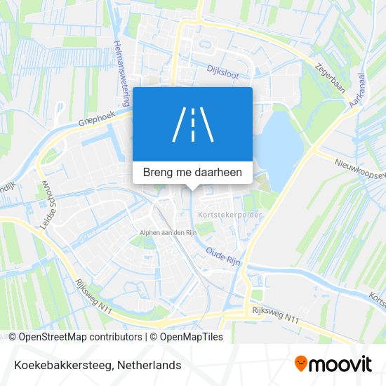 Koekebakkersteeg kaart