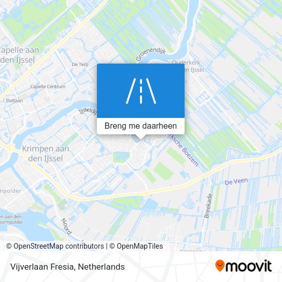 Vijverlaan Fresia kaart
