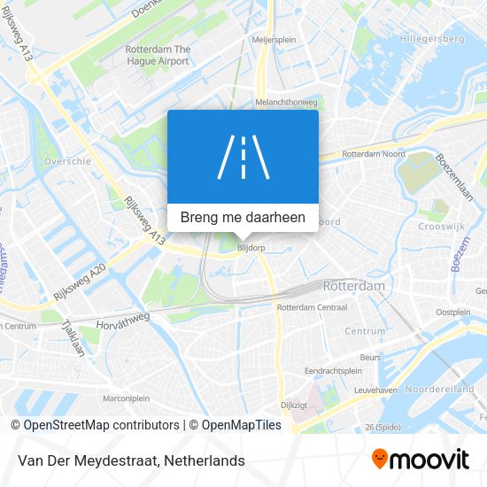 Van Der Meydestraat kaart