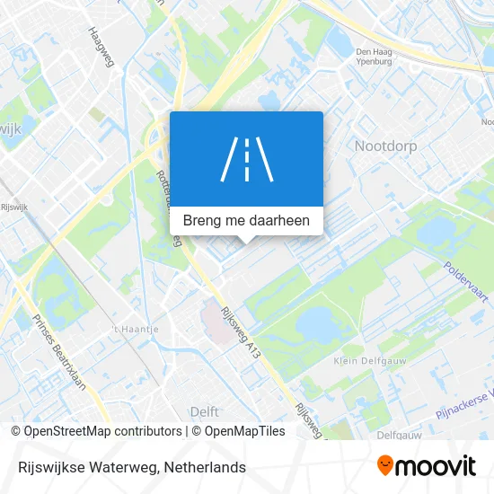 Rijswijkse Waterweg kaart