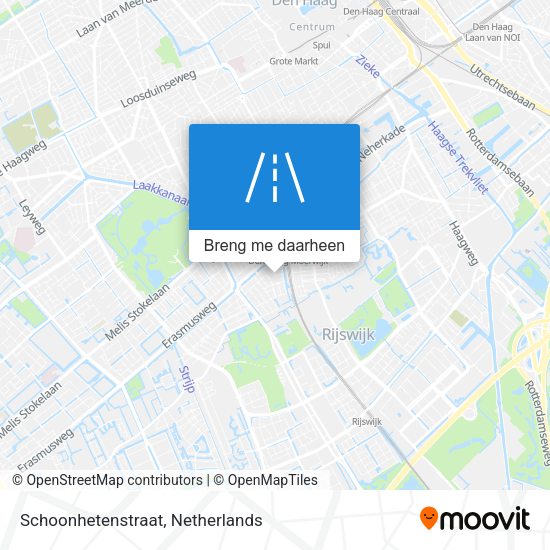 Schoonhetenstraat kaart