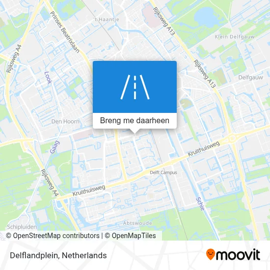 Delflandplein kaart