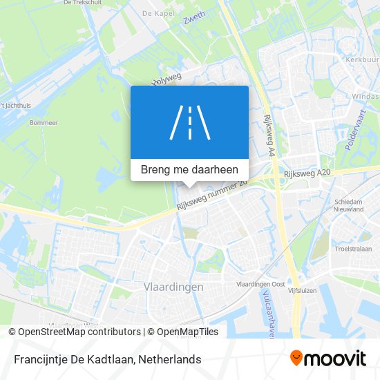 Francijntje De Kadtlaan kaart