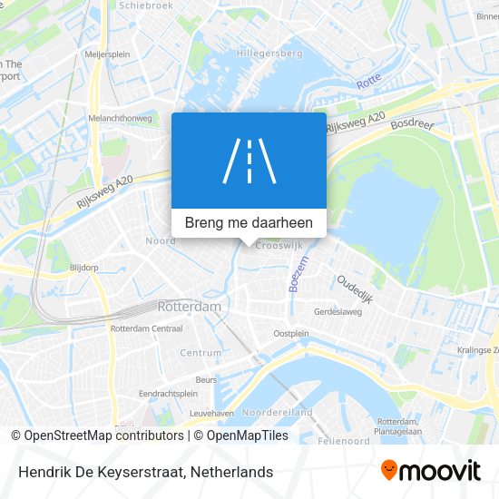 Hendrik De Keyserstraat kaart