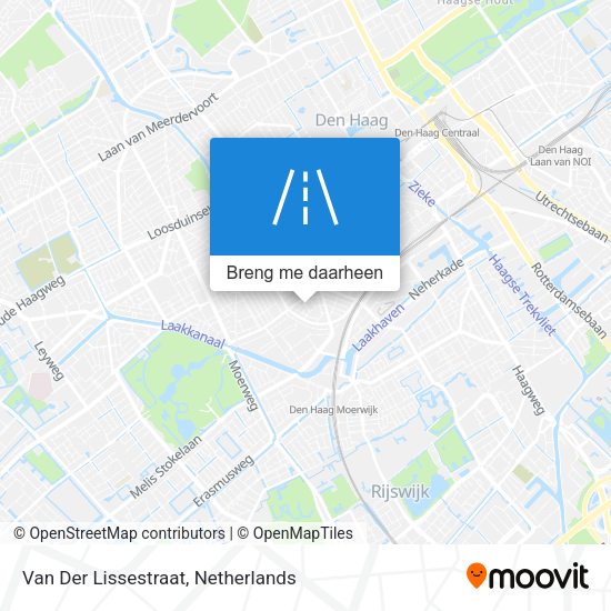 Van Der Lissestraat kaart