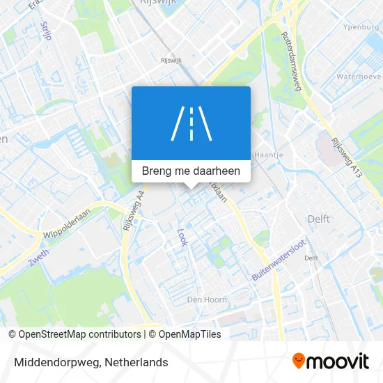 Middendorpweg kaart