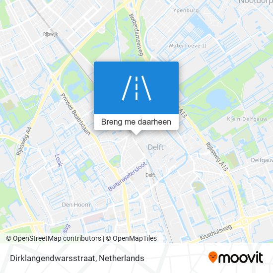 Dirklangendwarsstraat kaart