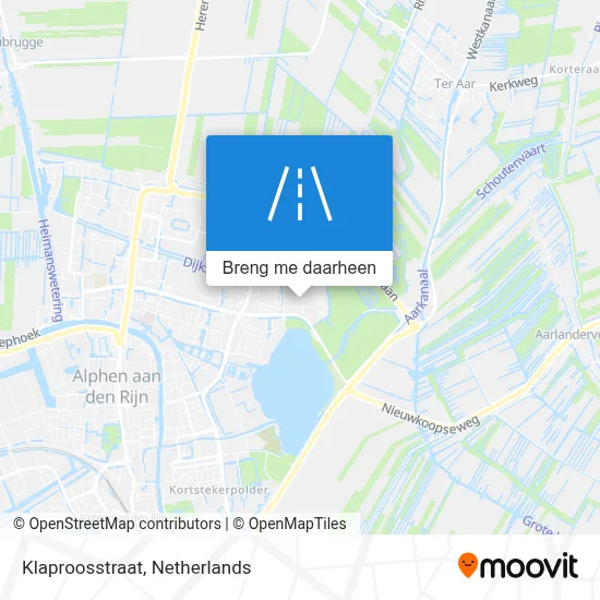 Klaproosstraat kaart