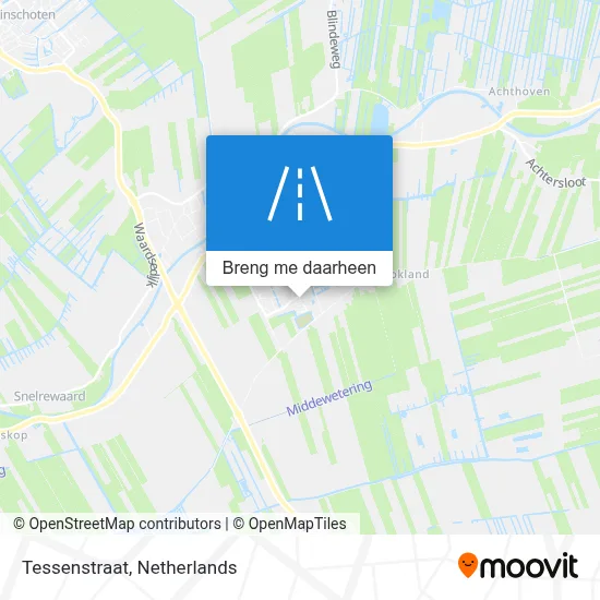 Tessenstraat kaart