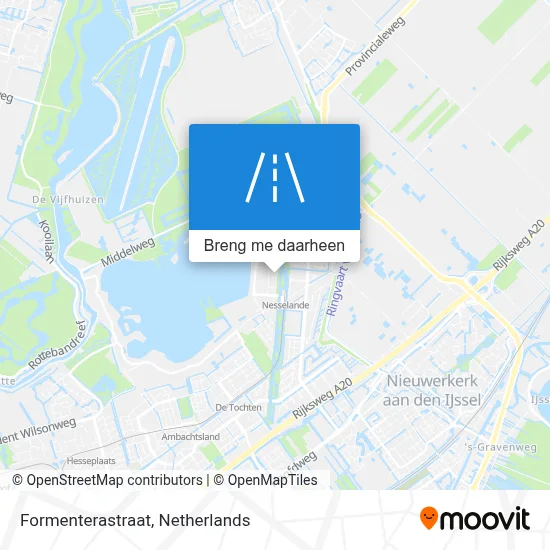 Formenterastraat kaart