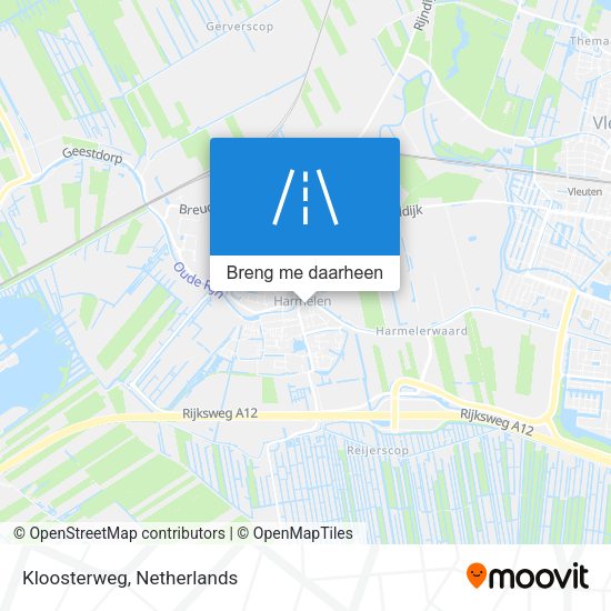 Kloosterweg kaart