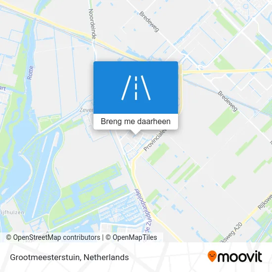 Grootmeesterstuin kaart