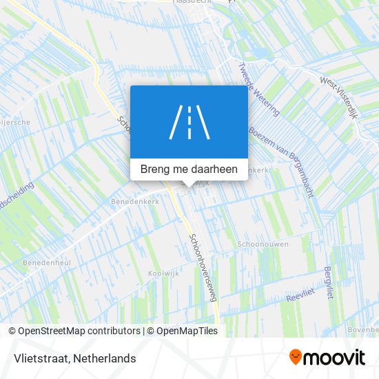 Vlietstraat kaart