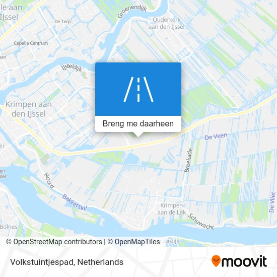 Volkstuintjespad kaart