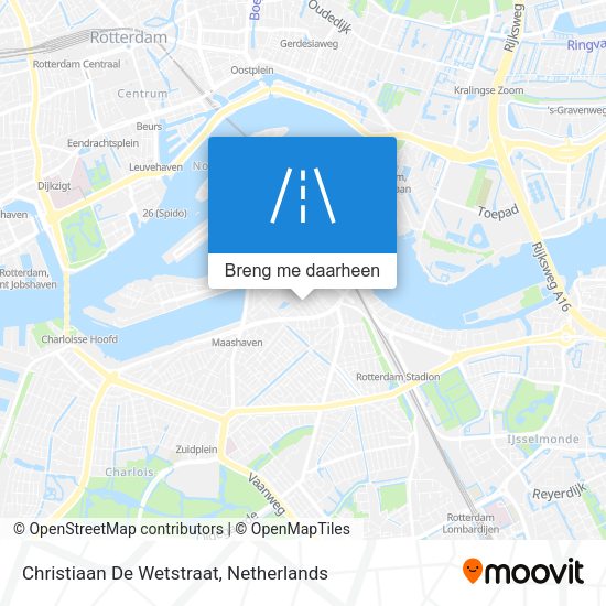 Christiaan De Wetstraat kaart