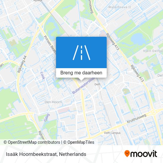 Isaäk Hoornbeekstraat kaart