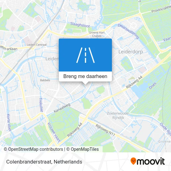 Colenbranderstraat kaart