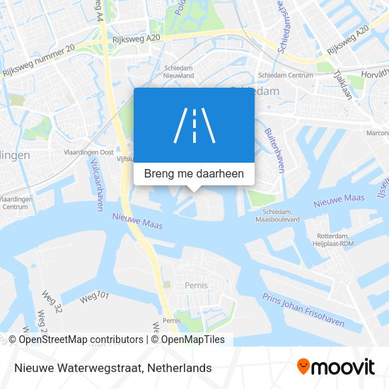 Nieuwe Waterwegstraat kaart
