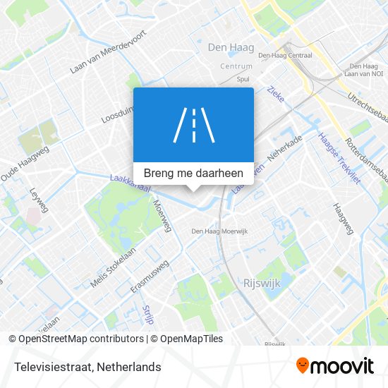 Televisiestraat kaart