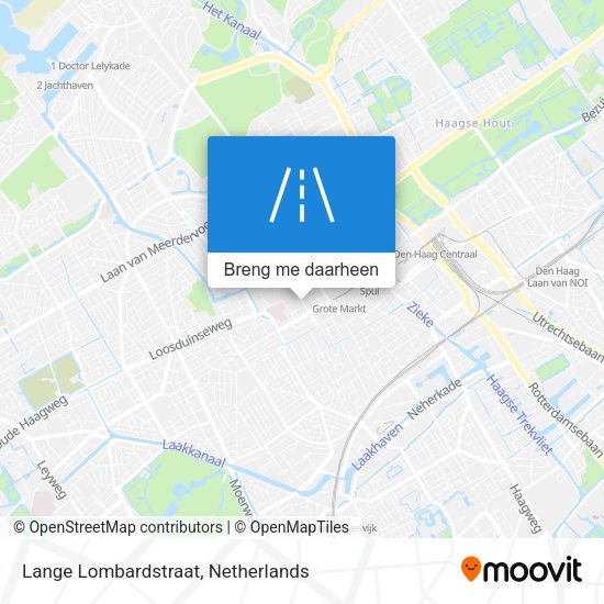 Lange Lombardstraat kaart