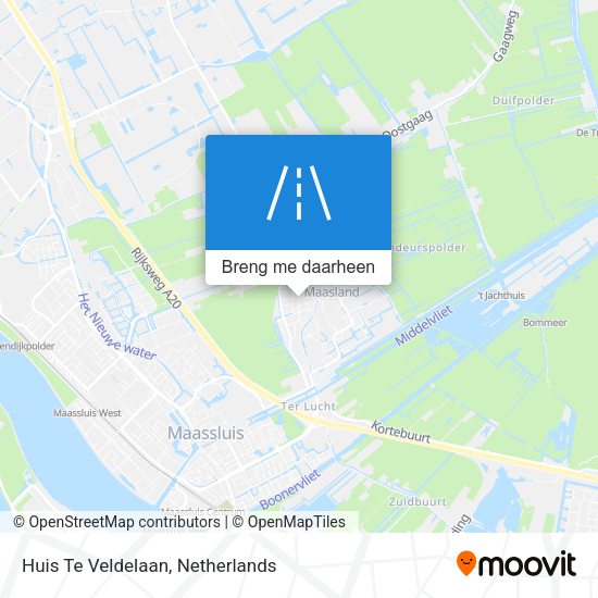Huis Te Veldelaan kaart