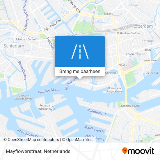 Mayflowerstraat kaart