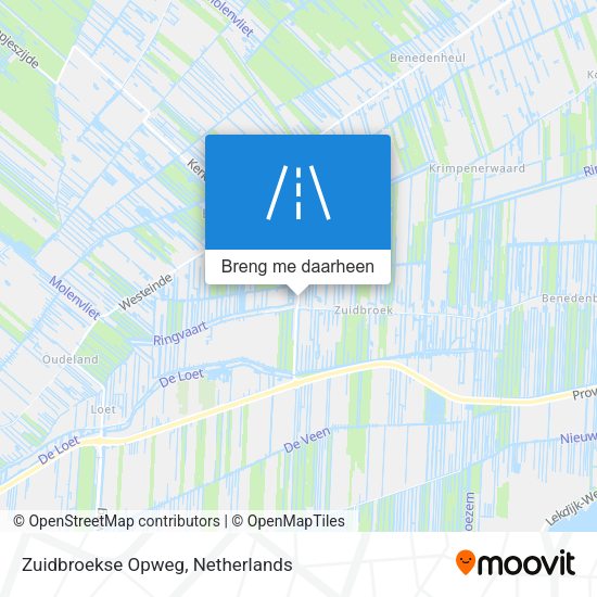 Zuidbroekse Opweg kaart