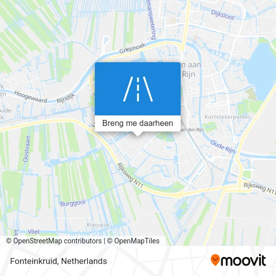 Fonteinkruid kaart