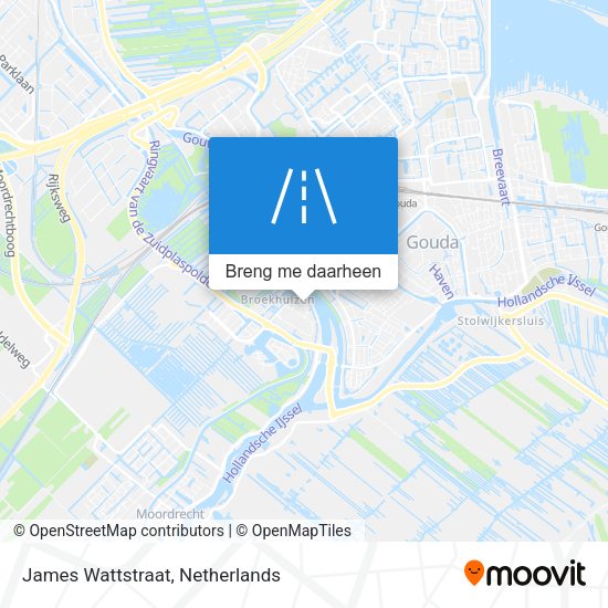 James Wattstraat kaart