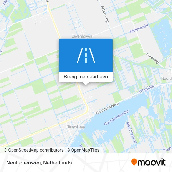 Neutronenweg kaart
