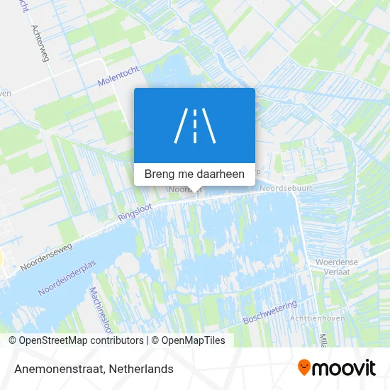 Anemonenstraat kaart