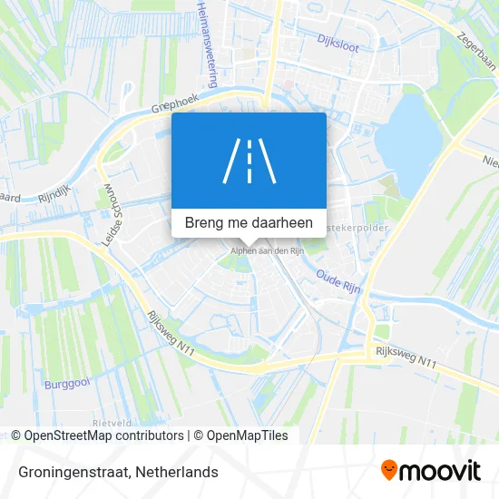 Groningenstraat kaart