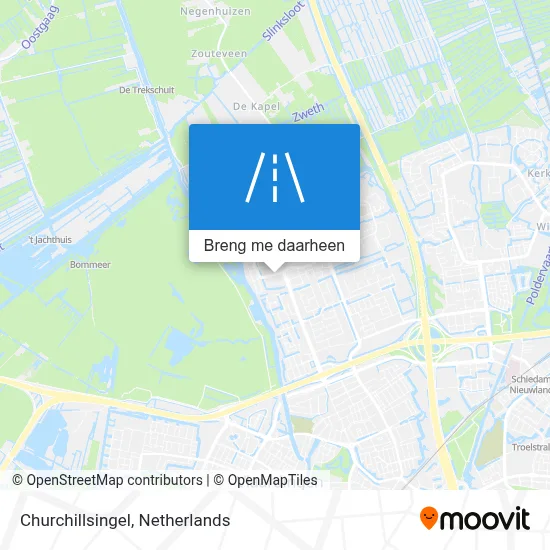 Churchillsingel kaart